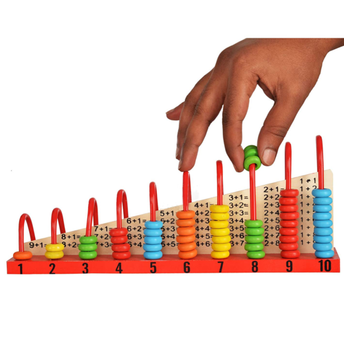 Numaratoare dubla din lemn cu adunari si scaderi
