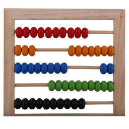 Joc de socotit din lemn cu abac