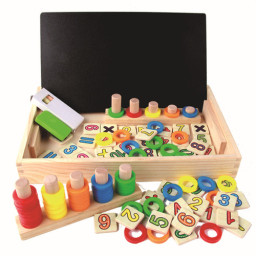 Tablita de lemn cu 2 fete Montessori