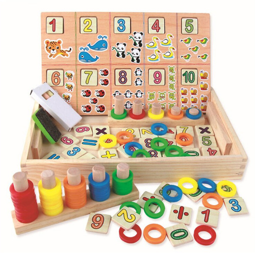 Tablita de lemn cu 2 fete Montessori