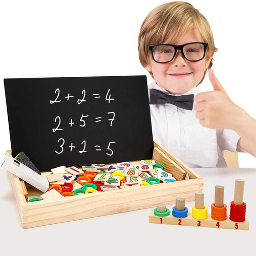 Tablita de lemn cu 2 fete Montessori