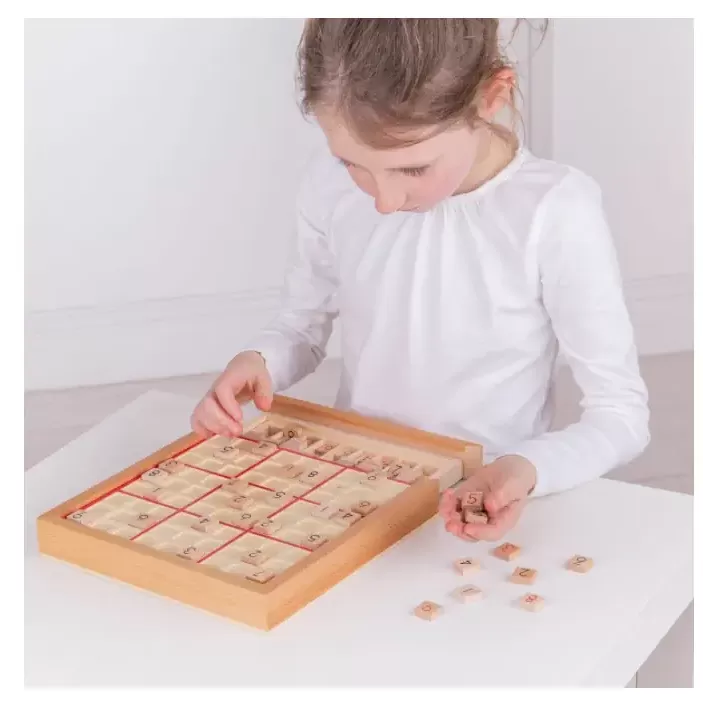 Sudoku din Lemn – Joc Logic Educational pentru Copii si Adulti, 81 Piese