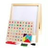 Tabla educativa magnetica cu doua fete din lemn si cu accesorii, 32 cm