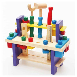Jucarie din lemn – Set banc de scule