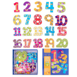 Cifre amuzante din puzzle cu 20 piese