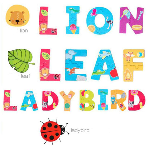 Puzzle litere amuzante cu 20 piese