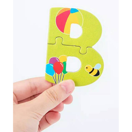 Puzzle litere amuzante cu 20 piese