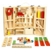 Trusa de scule din lemn Montessori cu 40 de accesorii