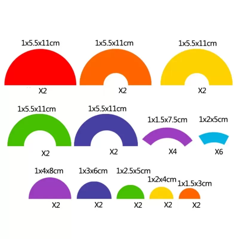 Joc educativ, Tangram cu 32 piese geometrice din lemn si fise de lucru, multicolor, 3 ani+