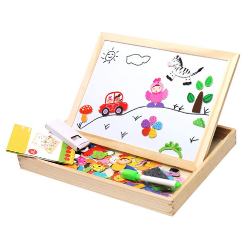 Tablita magnetica cu 2 fete si accesorii