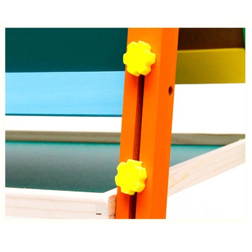 Tabla Magnetica cu Doua Fete, cu Litere, Cifre si accesorii, inaltime reglabila 54-77-95 cm, din lemn