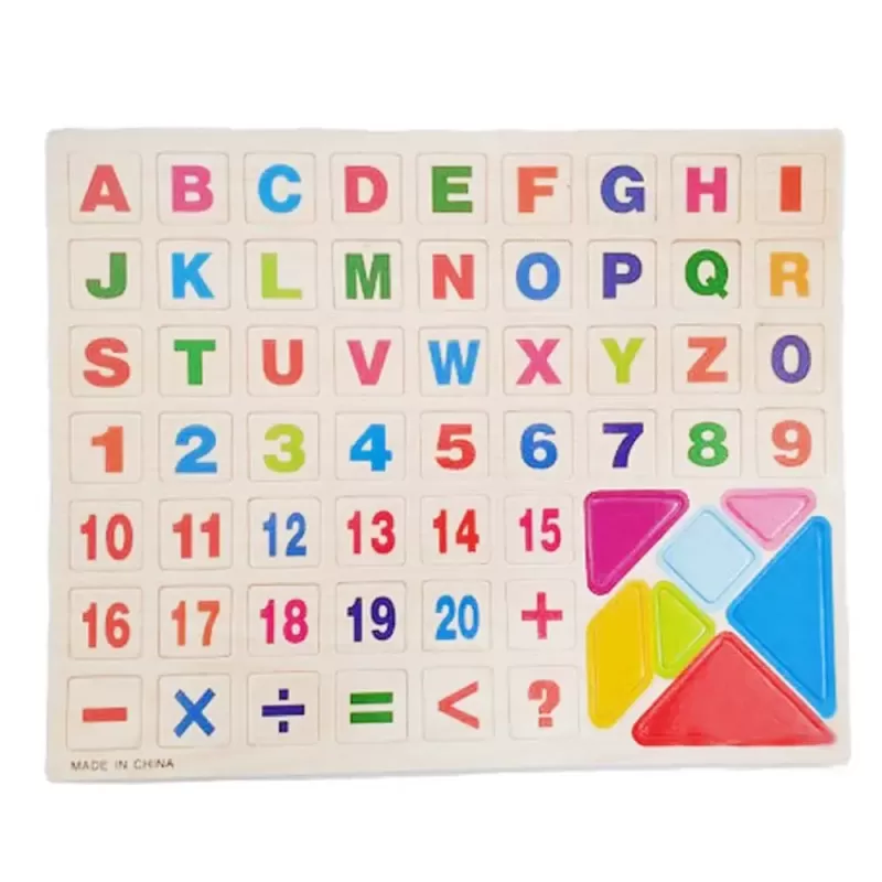 Tabla de scris din lemn, magnetica cu 2 fete, ceas, abac si accesorii, Ursulet