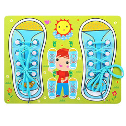 Puzzle Montessori “Invatam sa legam sireturile”