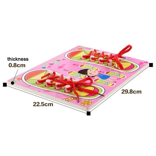 Puzzle Montessori “Invatam sa legam sireturile”