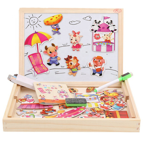 Tablita magnetica cu 2 fete si accesorii