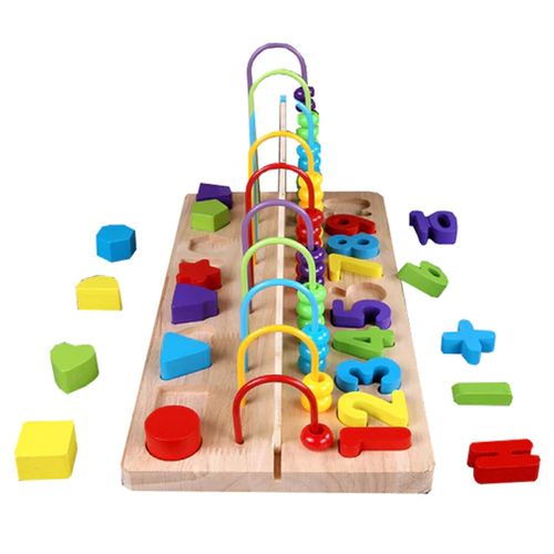 Numaratoare din lemn cu cifre si forme