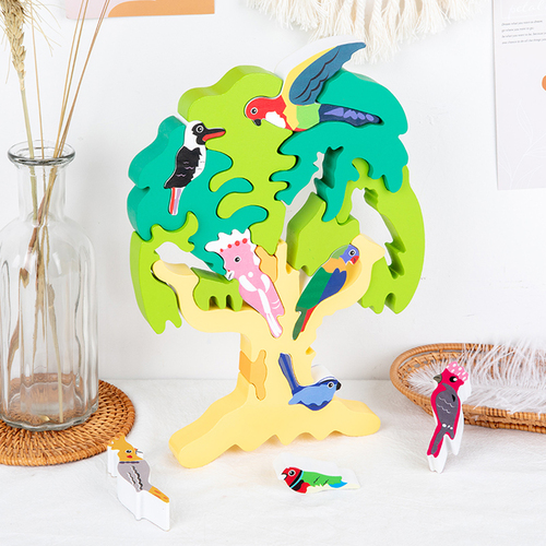 Joc puzzle 3D – Copac Australian cu pasari