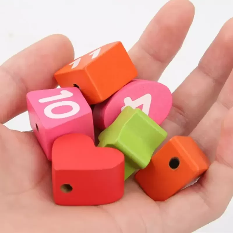 Jucarie 3 in 1 Ceas, Puzzle si Joc de snuruit din lemn