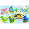 Puzzle din lemn 3D dinozaur Corythosaurus cu 7 piese, 15x 15 cm