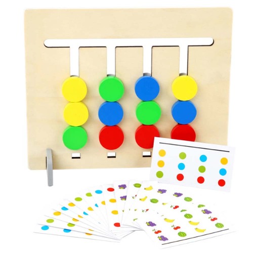 Joc Montessori – Labirint asociere culori si fructe 2 in 1