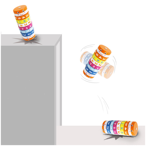 Joc educativ cilindru aritmetic din lemn - Operatiuni Matematice