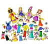 Set puzzle magnetic, Imbraca fetitele, 67 piese