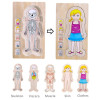 Puzzle Lemn Incastru - Anatomie a Corpului Uman, Fetita