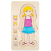 Puzzle Lemn Incastru - Anatomie a Corpului Uman, Fetita