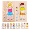 Puzzle Lemn Incastru - Anatomie a Corpului Uman, Baietel