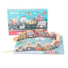 Joc Montessori de snuruit, Vehicule de transport, 12 piese