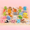 Puzzle incastru educativ din lemn cu 26 litere mari si ilustratii cu animale