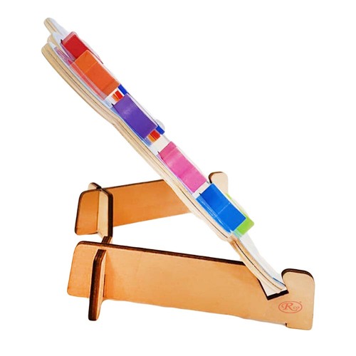 Ceas din lemn pentru copii, Puzzle Bear Clock cu forme geometrice