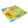 Puzzle Labirint din lemn cu doua fete - numere si animalele junglei in format 3D