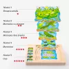 Puzzle Montessori incastru din lemn in cinci straturi cu Ciclul Vietii A Unei Broscute, 31 Piese, + 3 ani