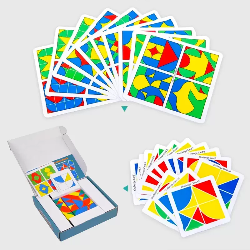 Joc de logica amuzant pentru copii ,,Pixy Cubes” – 3 in 1, WD9588