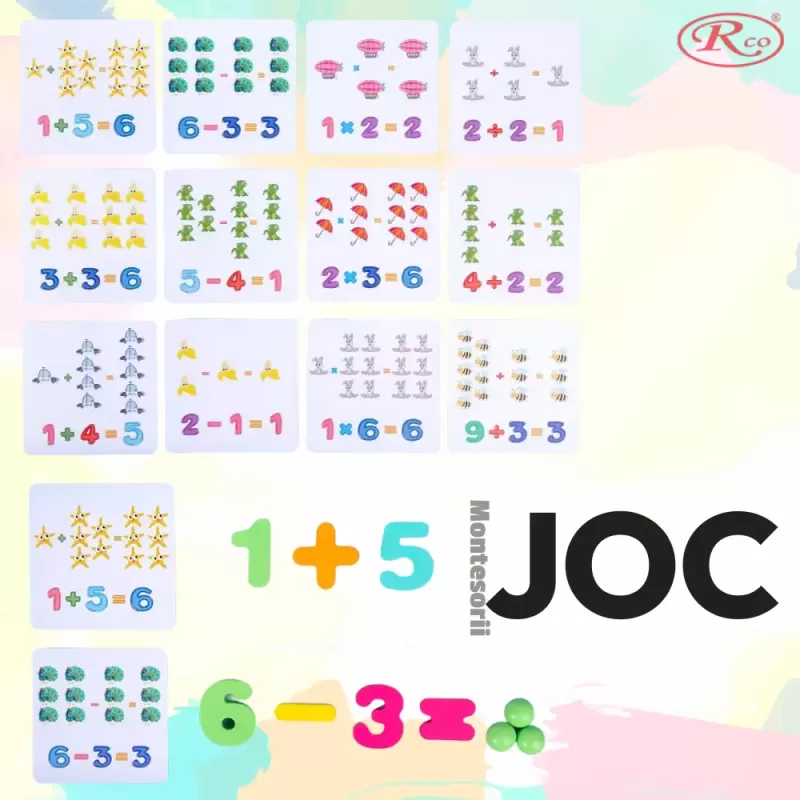 Joc Educativ cu 5 activitati – Indemanare, asociere, sortare, memorie si logica, pentru stimulare cognitiva si motricitate fina