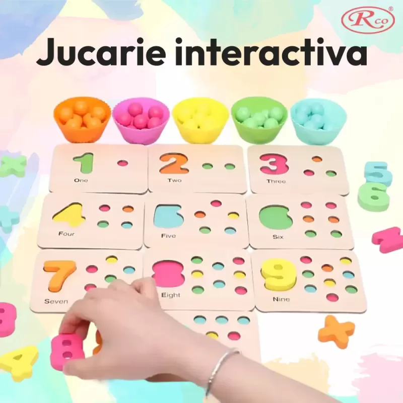 Joc Educativ cu 5 activitati – Indemanare, asociere, sortare, memorie si logica, pentru stimulare cognitiva si motricitate fina
