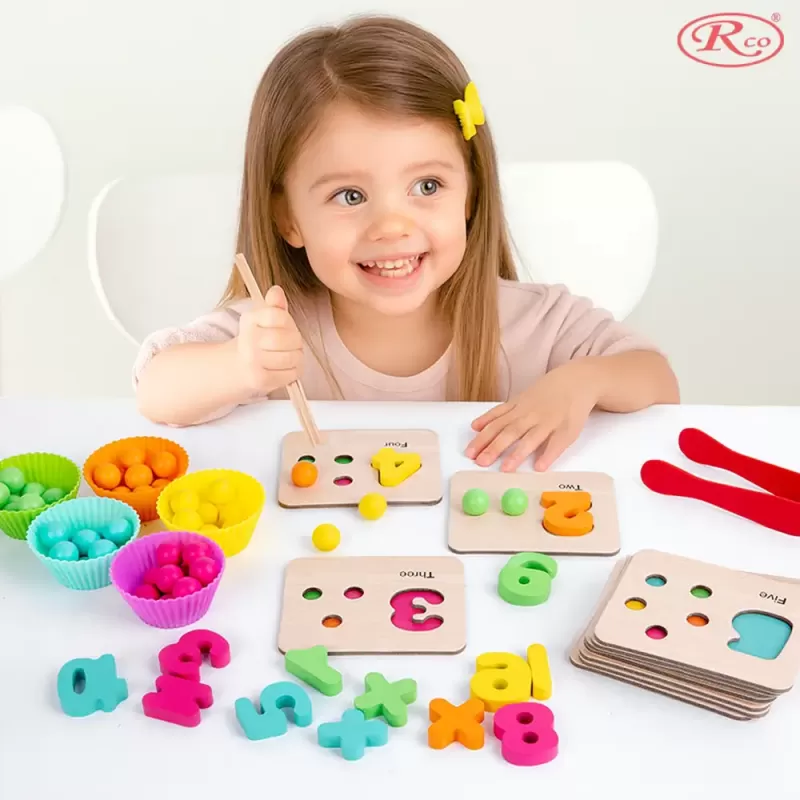 Joc Educativ cu 5 activitati – Indemanare, asociere, sortare, memorie si logica, pentru stimulare cognitiva si motricitate fina