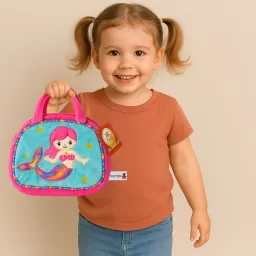 Jucarie din plus tip gentuta cu sirena, Roz, 26 cm