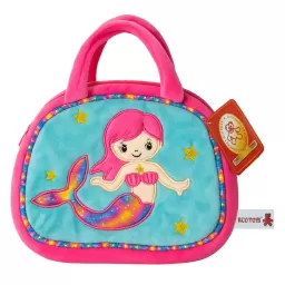 Jucarie din plus tip gentuta cu sirena, Roz, 26 cm