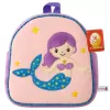 Jucarie din plus tip rucsac cu sirena, Mov, 33 cm