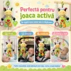 Jucarie muzicala RCO pentru bebelusi din plus, cu agatatoare, multiple melodii, Vacuta, 23 cm, +0 luni