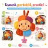 Jucarie muzicala din plus RCO cu agatatoare si activare delicata, 24cm, Floarea Soarelui