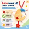 Jucarie muzicala din plus RCO cu agatatoare si activare delicata, 24cm, Luna