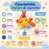Jucarie muzicala din plus RCO cu agatatoare si activare delicata, 20cm, Steluta