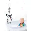 Set jucarii zornaitoare alb-negru pentru bebelusi 0+ luni – stimulare vizuala si senzoriala, 3 buc