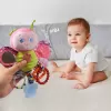Jucarie zornaitoare din material textil pentru bebelusi, cu agatatoare, Fluture, unisex, +0
