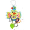Jucarie zornaitoare din material textil pentru bebelusi, cu agatatoare, Cute Bird, unisex, +0