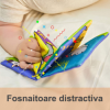 Set 6 carti textile senzoriale fosnaitoare pentru bebelusi + 6 luni, cu animalute dragute, numere, culori, vehicule, elemente grafice, 4 pagini, 8 fete, 12 x 12 x 4.5 cm