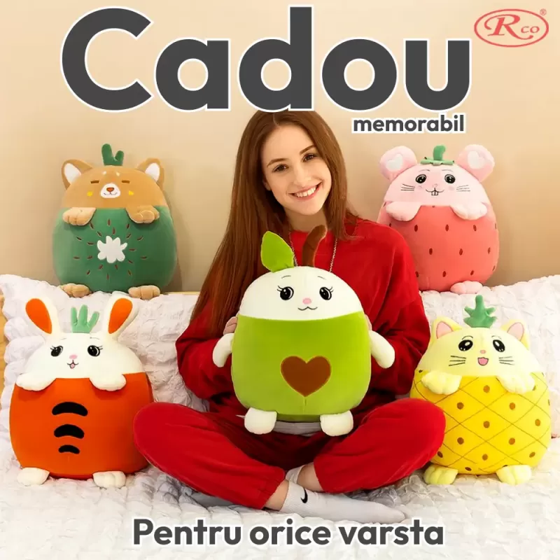 Jucarie Plus Multifunctionala 3 in 1 - Jucarie, perna si paturica pufoasa